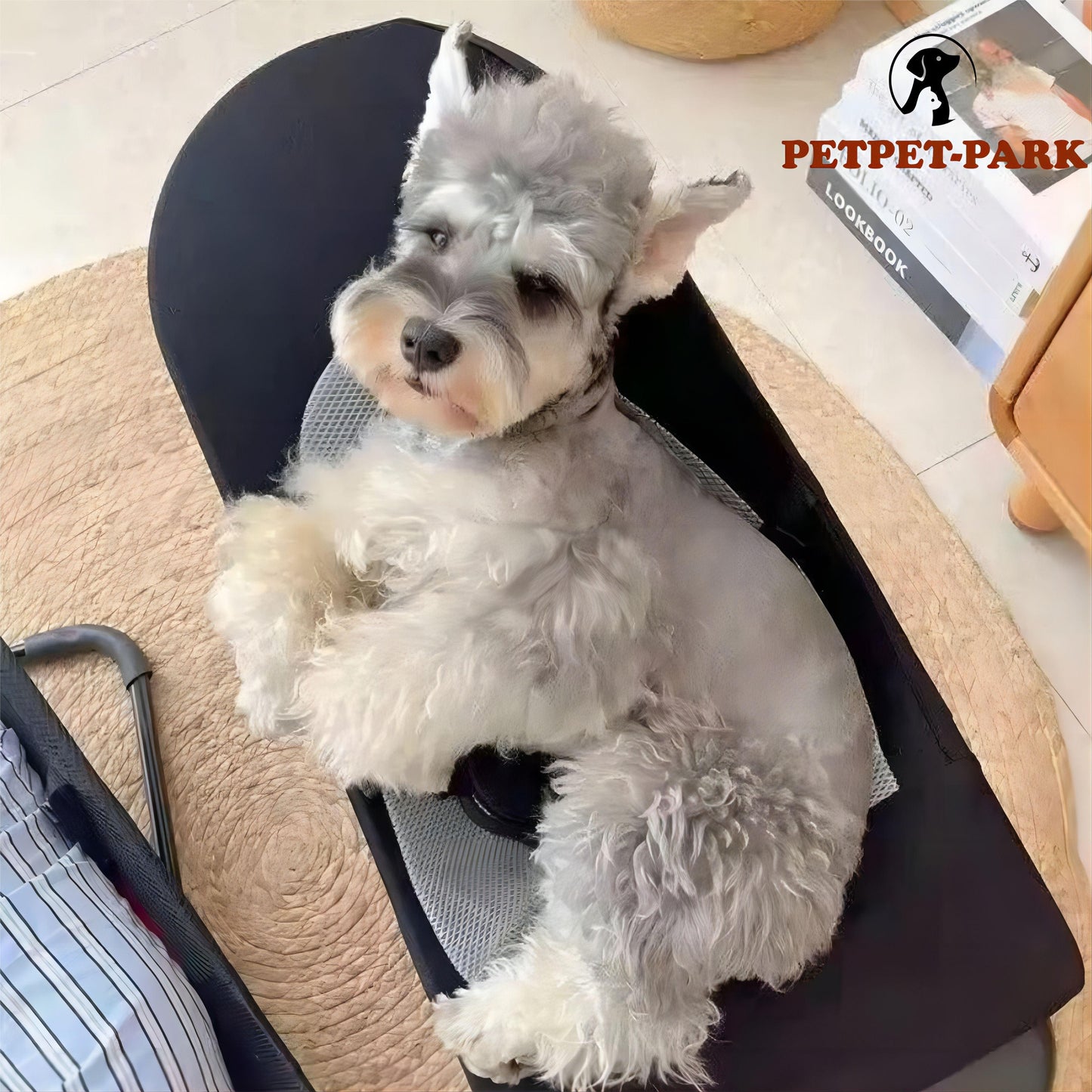 Dog (Pets) Rocking Chair - Portable, Comfy Fit, Adjustable Design, Easy Assembly - Petpet-Park