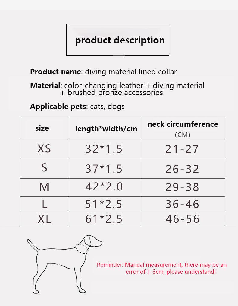 Leather Dog Collar - Adjustable Strong& Durable - Olive green/Orange - Petpet-Park