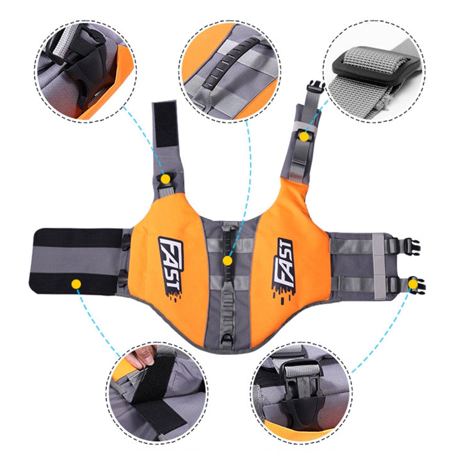 Dog Life Vest for Swimming and Surfing with Rescue Handle - Petpet-Park