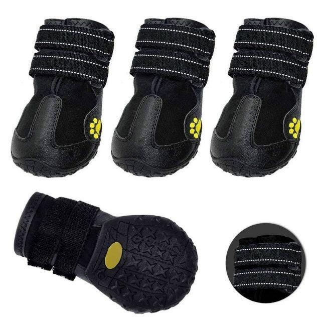 Dog Boots Waterproof With Reflective Straps - Petpet-Park